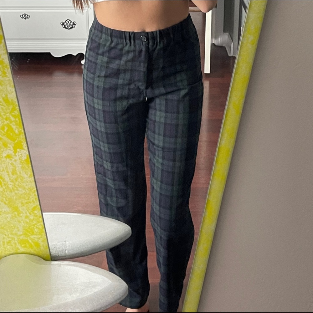 plaid vintage style pants